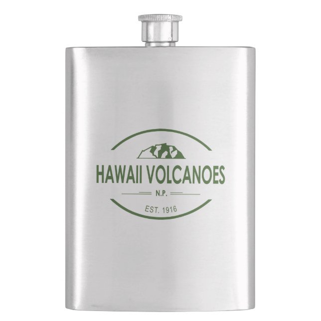 Hawaii Volcanoes National Park Flask (Front)