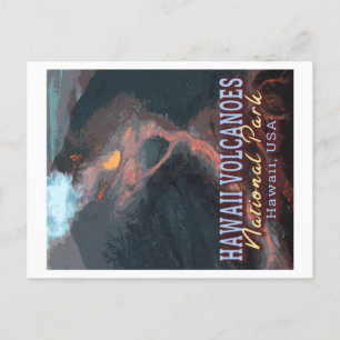HAWAII VOLCANOES NATIONAL PARK - HAWAII USA POSTCARD