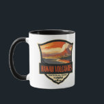 Hawaii Volcanoes National Park Illustration Travel Mug<br><div class="desc">Hawaii Volcanoes vector artwork design. The park is on Hawaii Island. At its heart are the Kīlauea and Mauna Loa active volcanoes.</div>