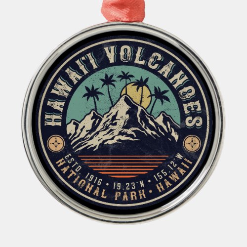 Hawaii Volcanoes National Park Islands Metal Ornament