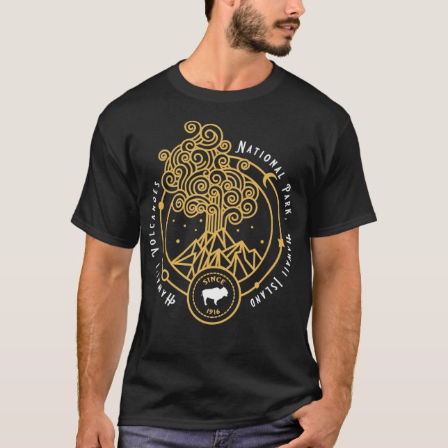 Hawaii Volcanoes National Park Kilauea Mauna Loa S T-Shirt (Front)