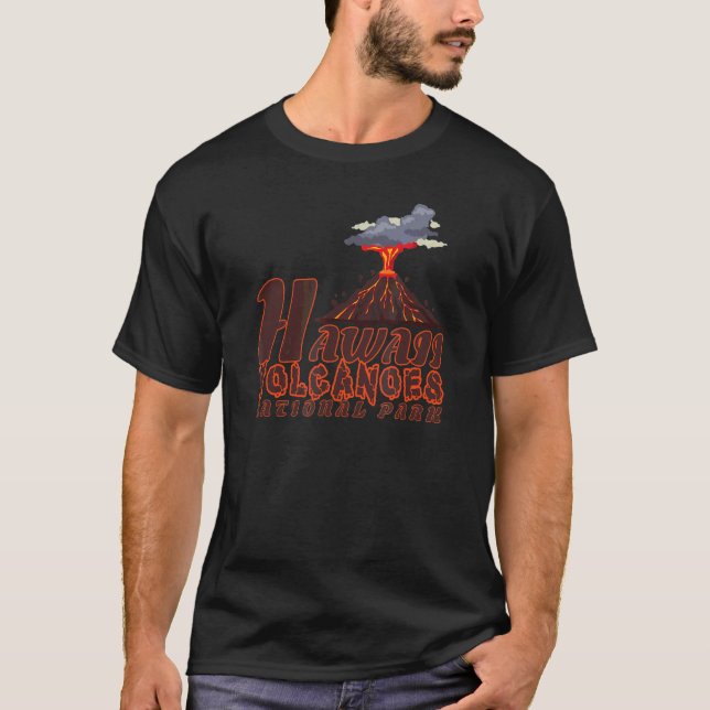 Hawaii Volcanoes National Park Kilauea Mauna Loa V T-Shirt (Front)