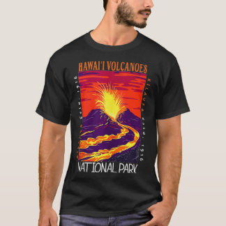 Hawaii Volcanoes National Park Kilauea Volcano Vin T-Shirt