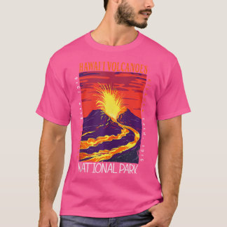 Hawaii Volcanoes National Park Kilauea Volcano Vin T-Shirt
