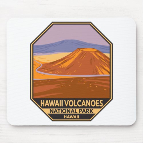 Hawaii Volcanoes National Park Mauna Kea Vintage  Mouse Pad