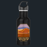 Hawaii Volcanoes National Park Mauna Kea Vintage Stainless Steel Water Bottle<br><div class="desc">Hawaii Volcanoes vector artwork design. The park is on Hawaii Island. At its heart are the Kīlauea and Mauna Loa active volcanoes.</div>