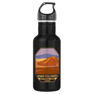 Hawaii Volcanoes National Park Mauna Kea Vintage Stainless Steel Water Bottle