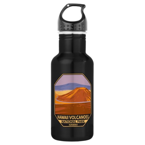 Hawaii Volcanoes National Park Mauna Kea Vintage Stainless Steel Water Bottle