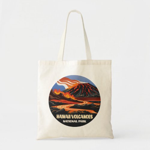 Hawaii Volcanoes National Park Mauna Loa Vintage Tote Bag