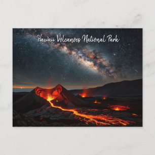 Hawaii Volcanoes National Park Milky Way Postcard