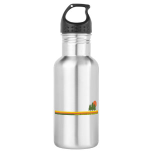 Hawaii Volcanoes National Park Pine Trees Sun Stainless Steel Water Bottle