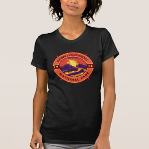 Hawaii Volcanoes National Park Retro Compass T-Shirt