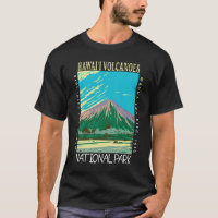 Hawaii Volcanoes National Park Retro Distressed T-Shirt