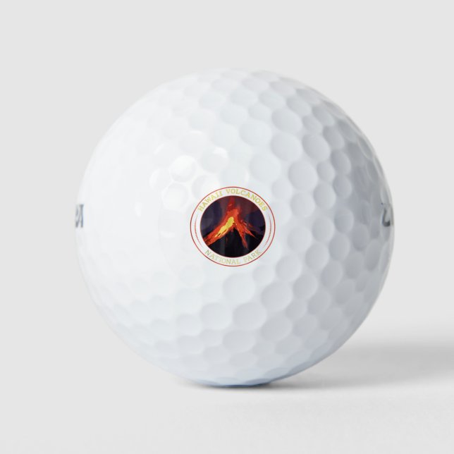Hawaii Volcanoes National Park T-Shirt  Camping Hi Golf Balls (Front)