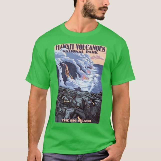 Hawaii Volcanoes National Park The Big Island Trav T-Shirt (Front)