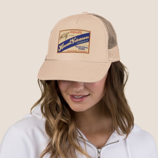 Hawaii Volcanoes National Park (Turtle) Trucker Hat | Zazzle