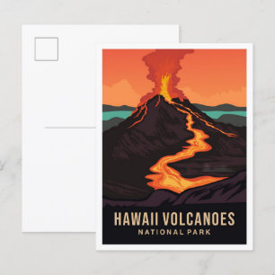 Hawaii Volcanoes National Park USA Travel Postcard