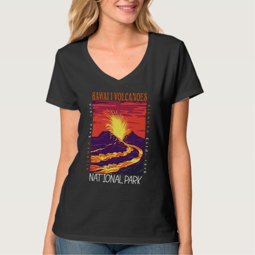 Hawaii Volcanoes National Park Vintage Distressed  T_Shirt