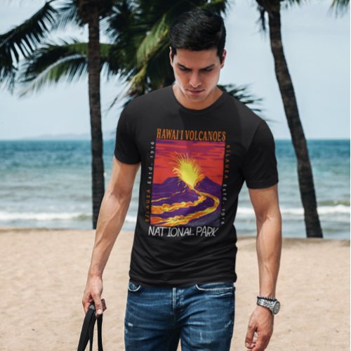 Hawaii Volcanoes National Park Vintage Distressed  T_Shirt