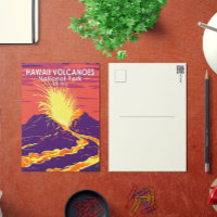 Hawaii Volcanoes National Park Vintage Postcard