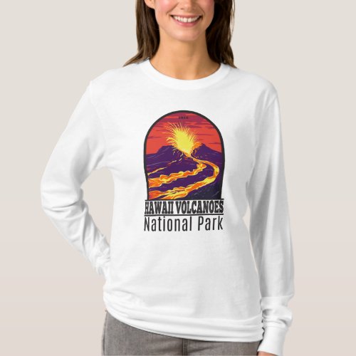 Hawaii Volcanoes National Park Vintage  T_Shirt