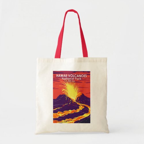 Hawaii Volcanoes National Park Vintage  Tote Bag