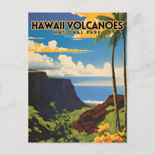 Hawaii Volcanoes National Park Vintage Travel Postcard