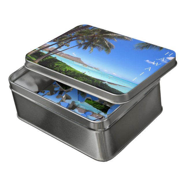 hawaii waikiki jigsaw puzzle (Lid Open)