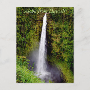 Hawaii Waterfall Postcard