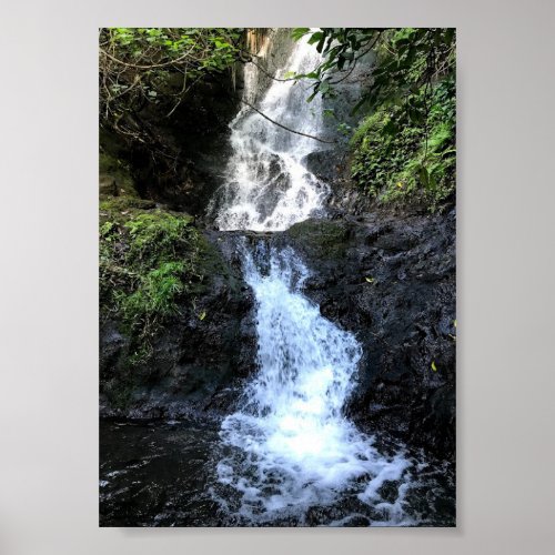 Hawaii Waterfall Poster