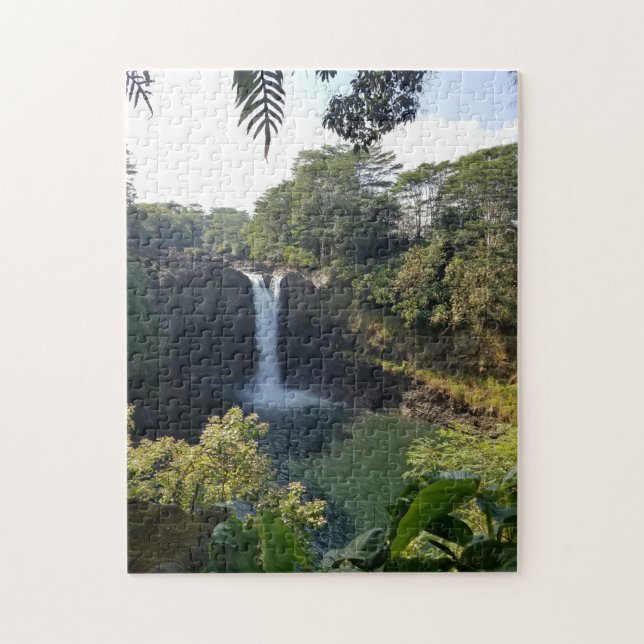Hawaii Waterfall Scenic Travel Photography Jigsaw Puzzle (Vertical)