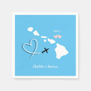 Hawaii Wedding Destination Napkins