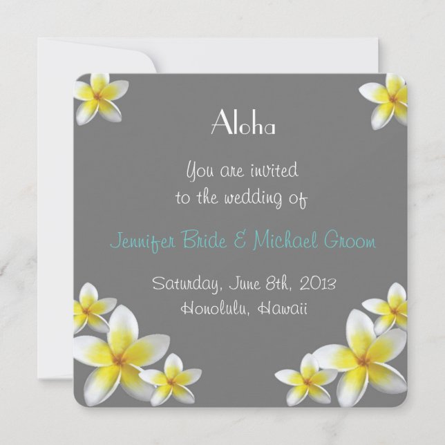 Hawaii Wedding Invitation (Front)