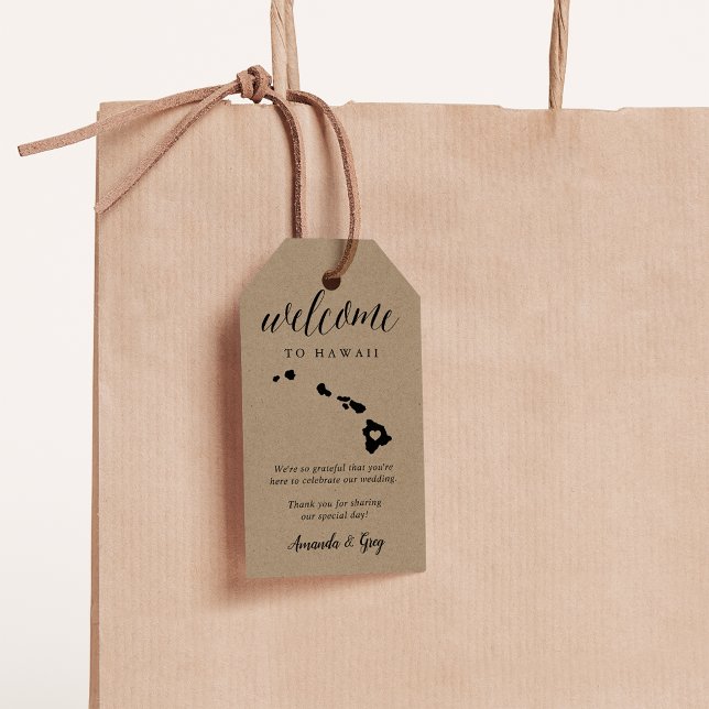 Hawaii Wedding Welcome Gift Tags (Creator Uploaded)