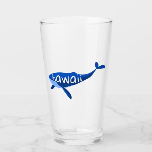 Hawaii Whale Glass