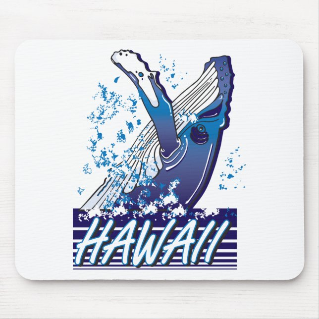 Hawaii-Whale Mouse Pad (Front)