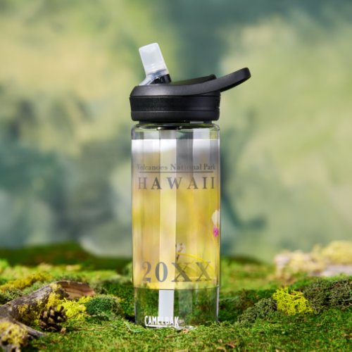 Hawaii Wild Orchid _ Volcanoes National Park Year Water Bottle