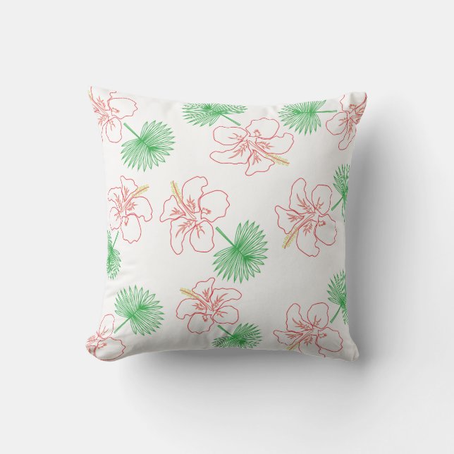 Hawaiian 02 throw pillow (Front)