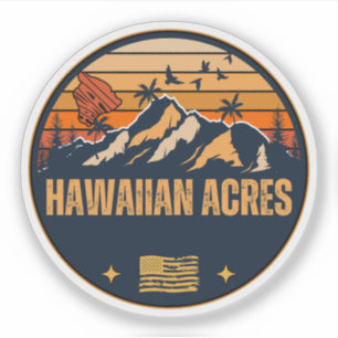 Hawaiian Acres, Hawaii Sticker