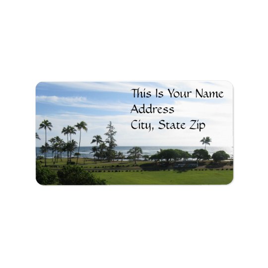 Hawaiian Address Label