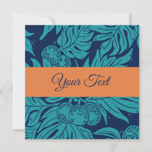 Hawaiian aloha art card blank back