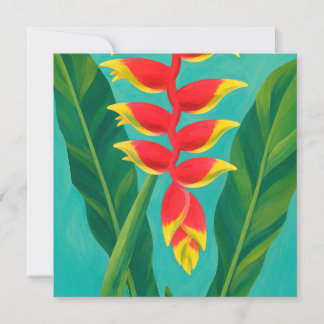 Hawaiian aloha art card blank back