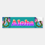 Hawaiian Aloha bumper sticker