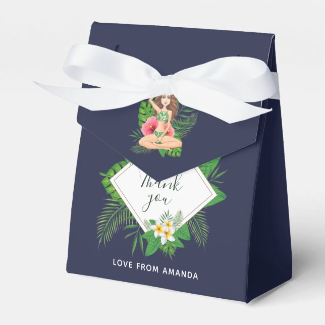 Hawaiian Aloha Luau Party Guest Favor Favor Boxes (Front Side)