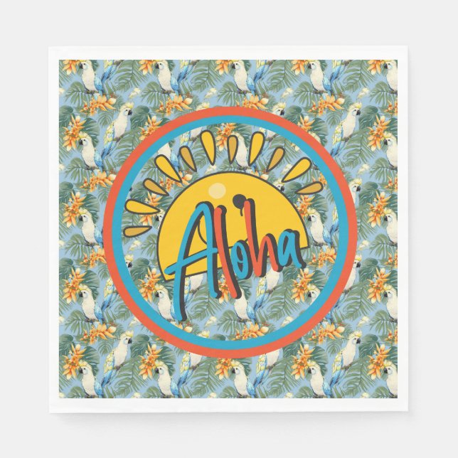 Hawaiian Aloha Napkins (Front)