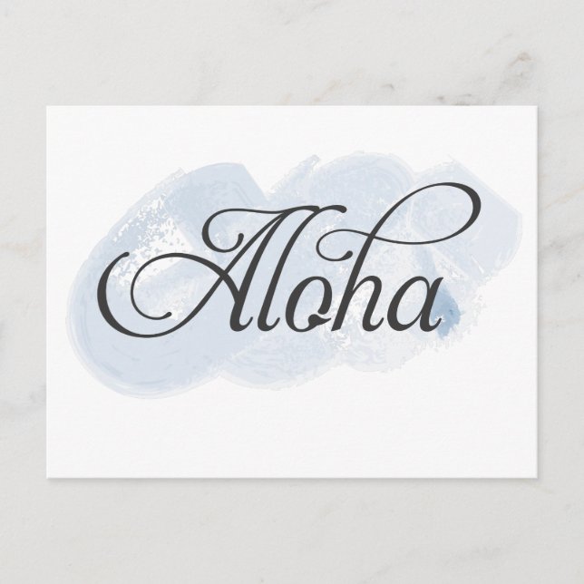 Hawaiian - Aloha Postcard (Front)