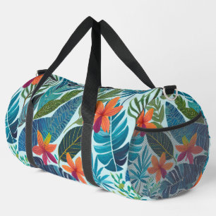 Hawaiian aloha print duffle bag