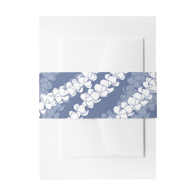 Hawaiian Aloha print Invitation Belly Band (Front Example)