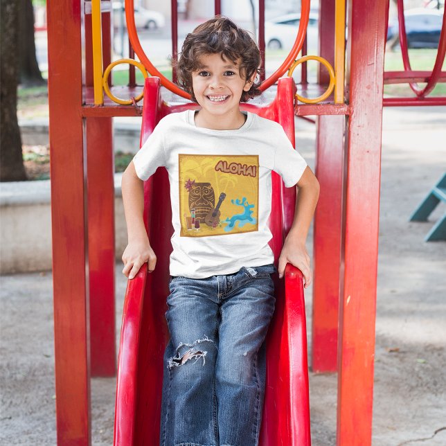 Hawaiian Aloha Tiki Bar Retro Luau Party  T-Shirt (Creator Uploaded)