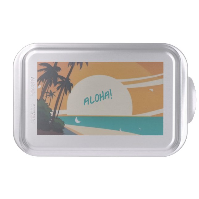 Hawaiian/Aloha/Tropical/beach Cake Pan (Front)